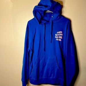 Anti Social Social Club Royal Blue Hoodie - Medium